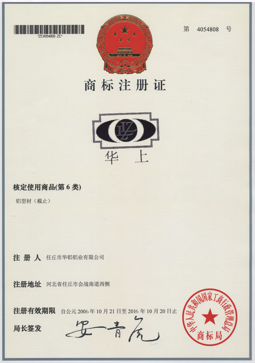 Trademark Registration Certificate